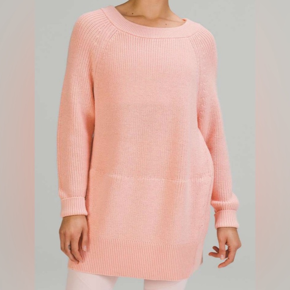 NWOT Lululemon Merino Wool Pullover Sweater Pink Mist